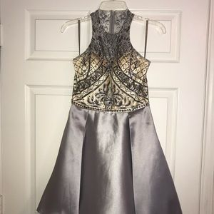Gray/Silver Homecoming Dress